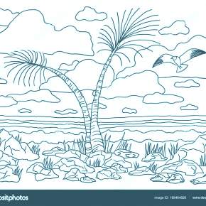 Раскраска Пальма