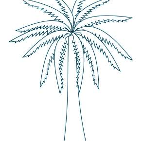 Раскраска Пальма