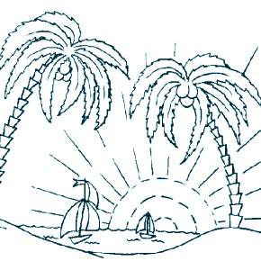 Раскраска Пальма