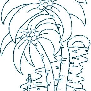 Раскраска Пальма