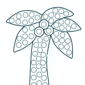 Раскраска Пальма