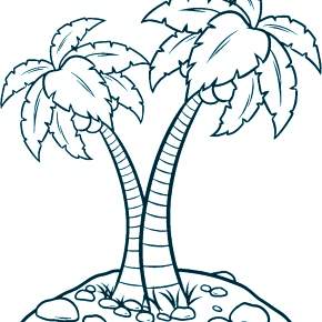 Раскраска Пальма
