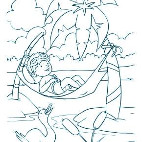 Раскраска Пальма