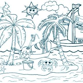 Раскраска Пальма