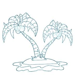 Раскраска Пальма