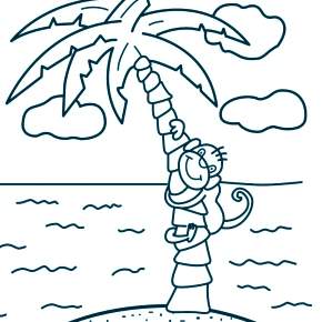 Раскраска Пальма