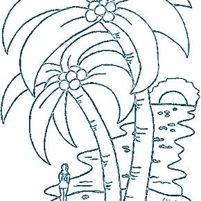 Раскраска Пальма