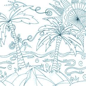 Раскраска Пальма