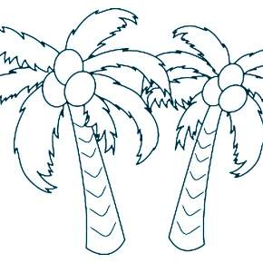 Раскраска Пальма