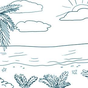 Раскраска Пальма