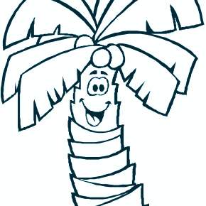 Раскраска Пальма