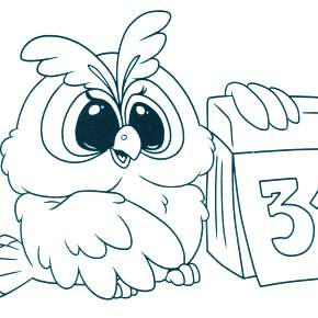 Раскраска Сова Раскраска Сова