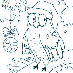 Раскраска Сова Раскраска Сова