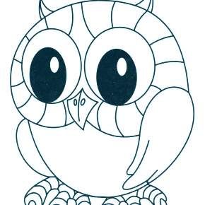 Раскраска Сова Раскраска Сова