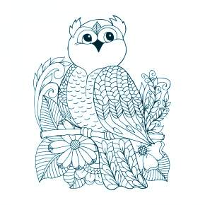 Раскраска Сова Раскраска Сова