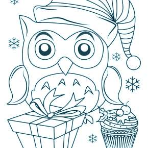 Раскраска Сова Раскраска Сова