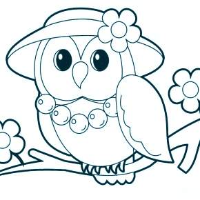 Раскраска Сова Раскраска Сова