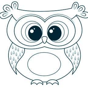 Раскраска Сова Раскраска Сова