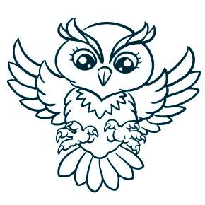 Раскраска Сова Раскраска Сова