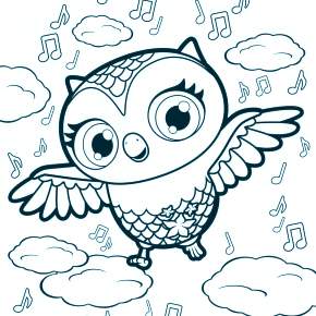 Раскраска Сова Раскраска Сова