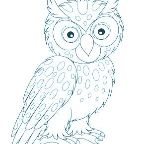 Раскраска Сова Раскраска Сова