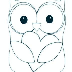 Раскраска Сова Раскраска Сова