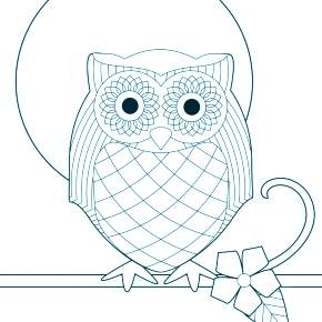 Раскраска Сова Раскраска Сова