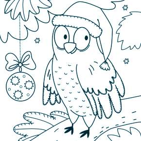 Раскраска Сова Раскраска Сова