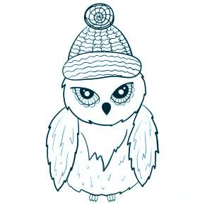 Раскраска Сова Раскраска Сова