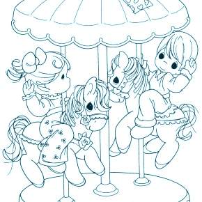 Раскраска Карусель Раскраска Карусель