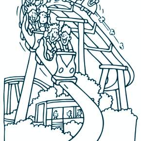 Раскраска Карусель Раскраска Карусель