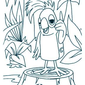 Раскраска 38 Попугаев Раскраска 38 Попугаев