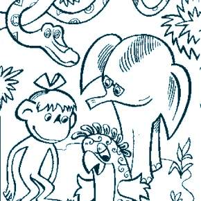 Раскраска 38 Попугаев Раскраска 38 Попугаев