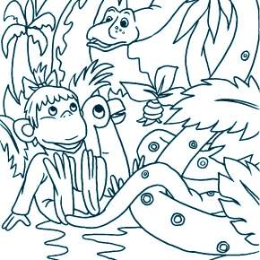 Раскраска 38 Попугаев Раскраска 38 Попугаев