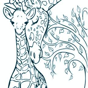 Раскраска Жирафа