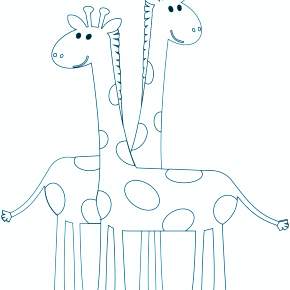 Раскраска Жирафа