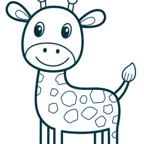 Раскраска Жирафа