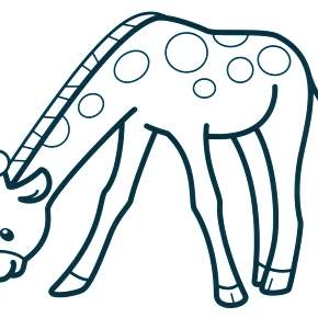 Раскраска Жирафа