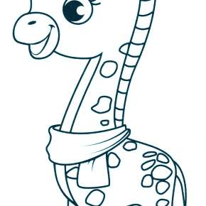 Раскраска Жирафа