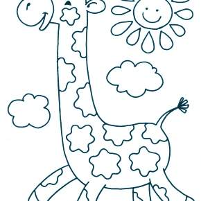 Раскраска Жирафа