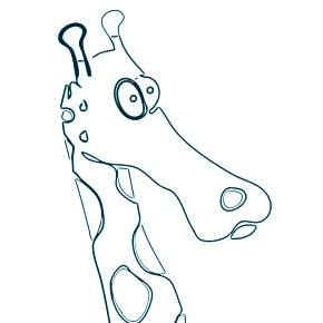 Раскраска Жирафа