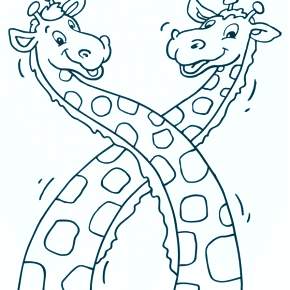 Раскраска Жирафа
