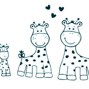 Раскраска Жирафа