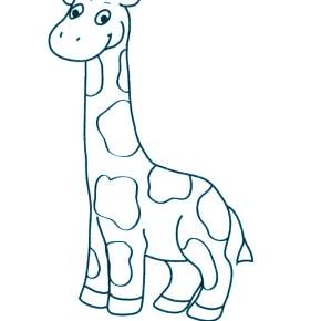 Раскраска Жирафа