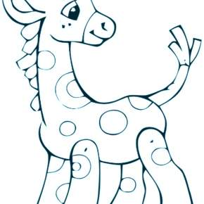 Раскраска Жирафа