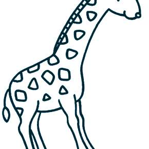 Раскраска Жирафа
