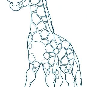 Раскраска Жирафа