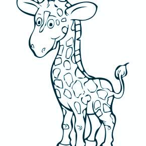 Раскраска Жирафа