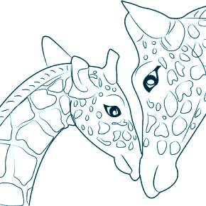 Раскраска Жирафа