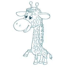 Раскраска Жирафа